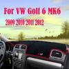 Mat Dashboard Cover Pad SunShade Dashmat Carpet Accessories For VW Golf 6 MK6 2009~2012 2010 2011 Anti-Slip Accessories