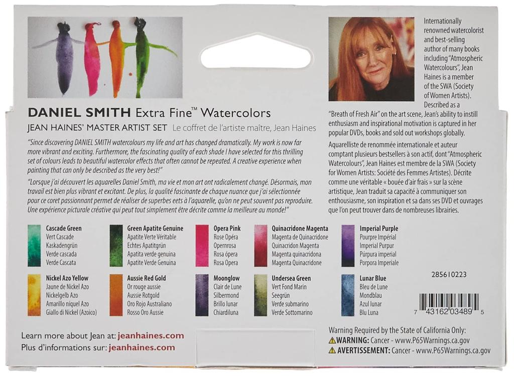 Daniel Smith Transparente Aquarellfarbe Extra Fein Gene Haines Meister-Set 10 Farben Set 5ml (Nein. 2) 285610223