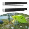 2Pcs Black Camping Tent Poles Adjustable Fiber Glass Pole Tent Pole Replacement Kit  Awning Setup