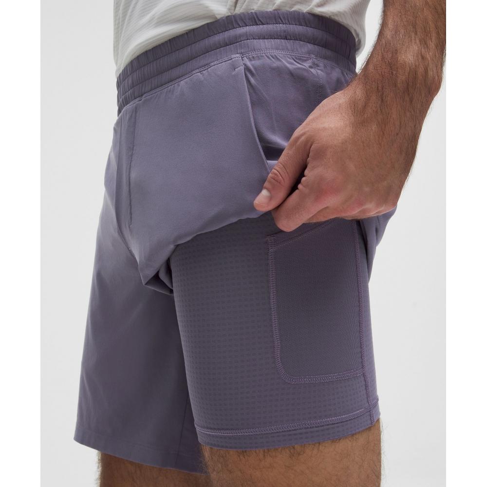 Lululemon Pace Breaker Lined Short 7  Grape Mist
