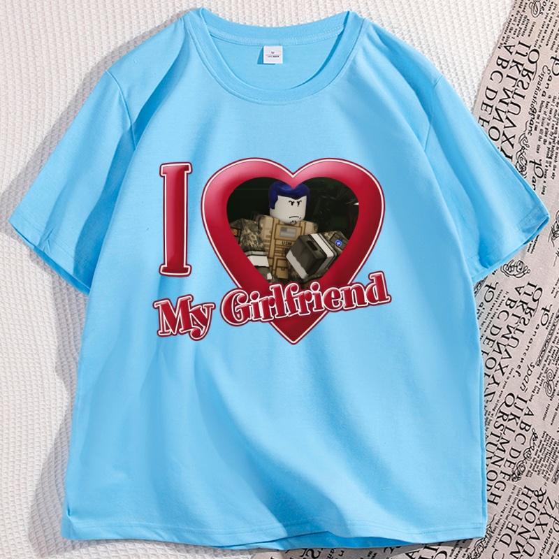 I Love My Girlfriend T Shirt Man Cotton High Quality Guest 666 Fan Forsaken Tshirt Causal Short Sleeve Gamer Tee Couple