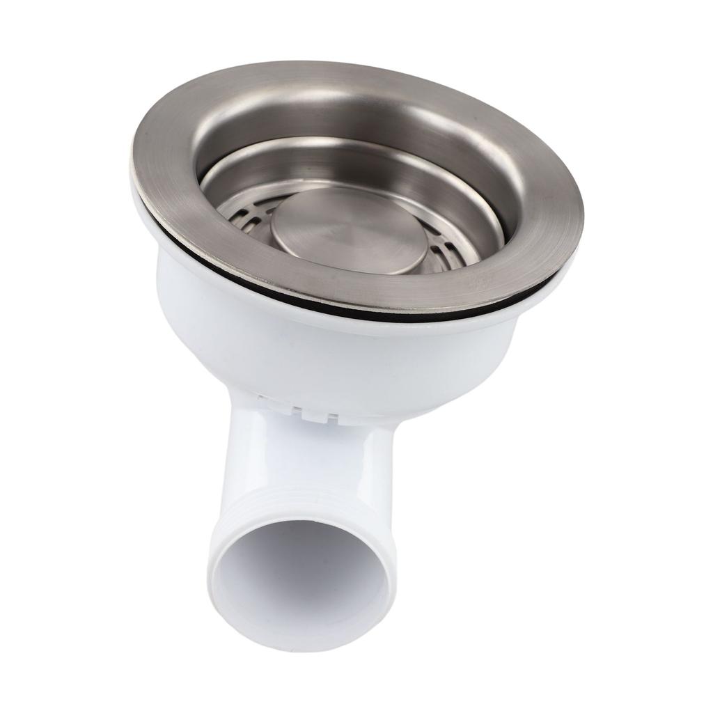 Kitchen Waste Kit Sink Strainer Easy-to-remove Basket Efficient Waste Management Generous Diameter Modern Aesthetic