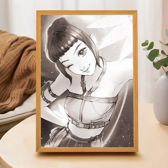 Malerei Lampe Wiederaufladbares LED Licht Leuchtende Wandkunst Licht Lebendige Farbe Kunst Beleuchtung Nachtlicht