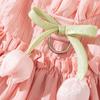 Reusable Dog Princess Dress Soft Bowknot Lace Puppy Clothes Cute Dog Tulip Pleated Dress  Summer