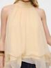 Elegant European & American Sleeveless Halter Off-Shoulder Top for Girls