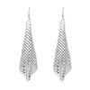 European and American Cross-Border Supply Fashion Earrings Metal Sequin Tassel Earrings Creative New Square Geometric Long Earrings