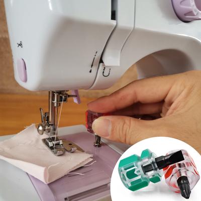 Mini Sewing Machine Screwdrivers Kit Short Handle Portable Radish Head Needle Plate Screwdriver Repair Sewing Accessories Tools