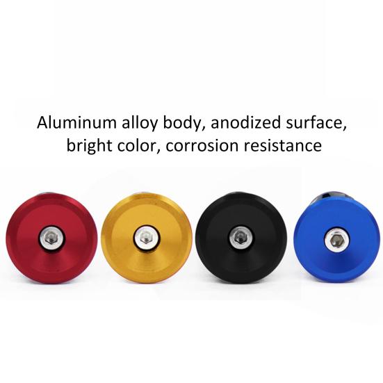 2 buc. Aliaj Aluminiu Ușor Rezistent la Rugină Rezistent la Uzură Dopuri Capăt Ghidon pentru Bicicletă de Șosea