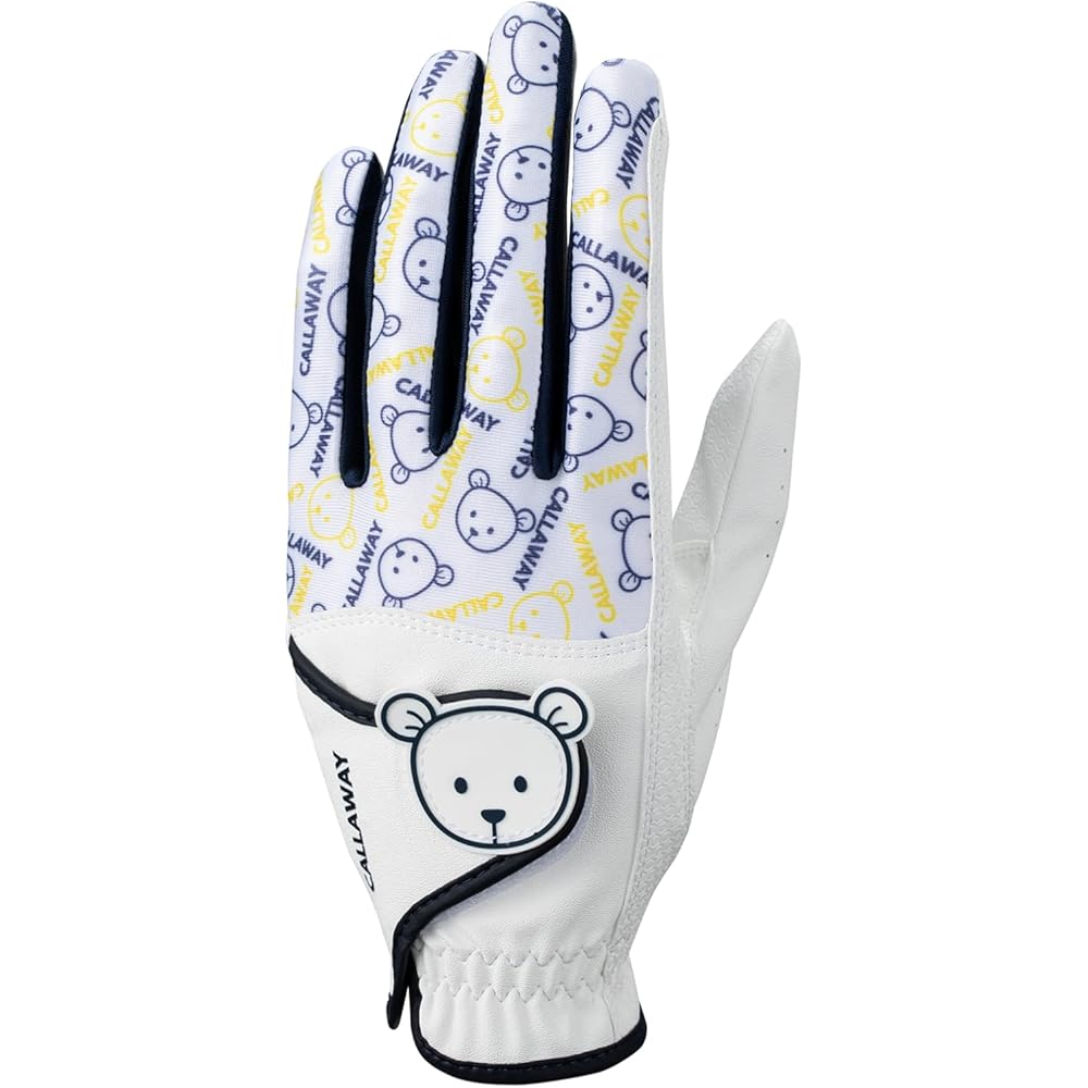 Callaway Bear Dual Women's Gloves White/Navy 19cm Both Hands