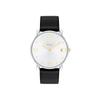 Coach Ladies Wristwatch Elliot Silver Dial Black Leather Strap 14504198