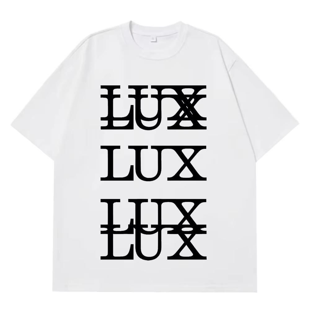 Rosalía LUX TRACKLIST Graphic Tshirt Men Women Fashion Hiphop Tshirts Shortsleeved Cotton Casual Harajuku Loose Tshirts