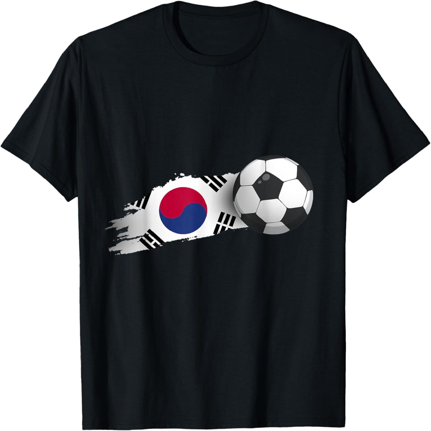 South Korea Soccer Ball T-Shirt S
