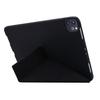 For iPad Pro 11 (2024) Case Origami Stand PU Leather+Silicone Cover with Auto Sleep/Wake