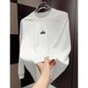 2025 Men's Long-Sleeve Fleece Patchwork Round Neck Casual Sweatshirt