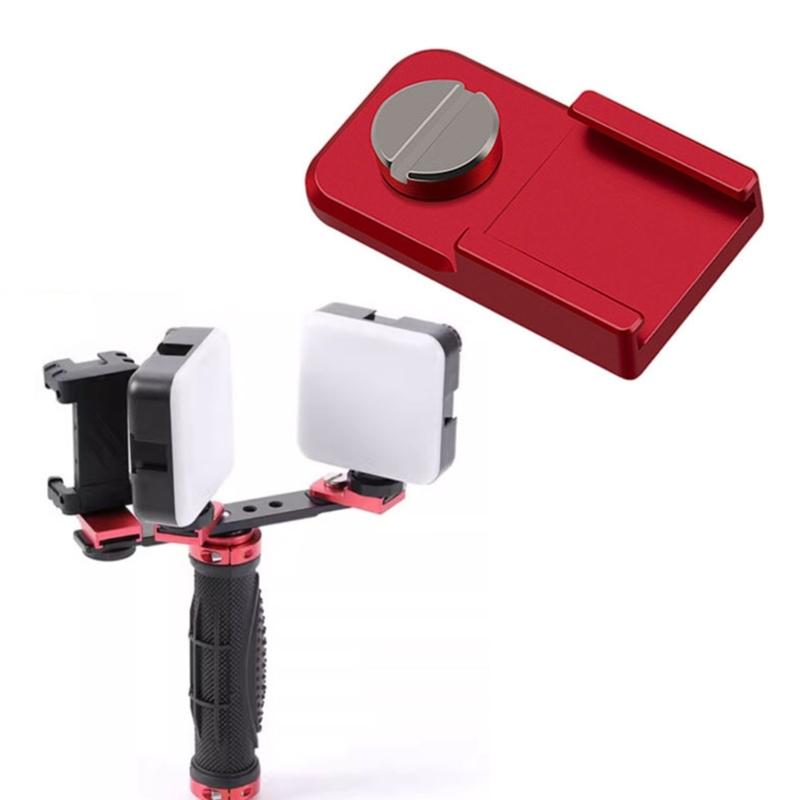 Universal DSLR Camera Mount Adapters Aluminum Alloy 1/4inch Screw Hole For Microphones LED Light Rig Access Tripods Compatibility