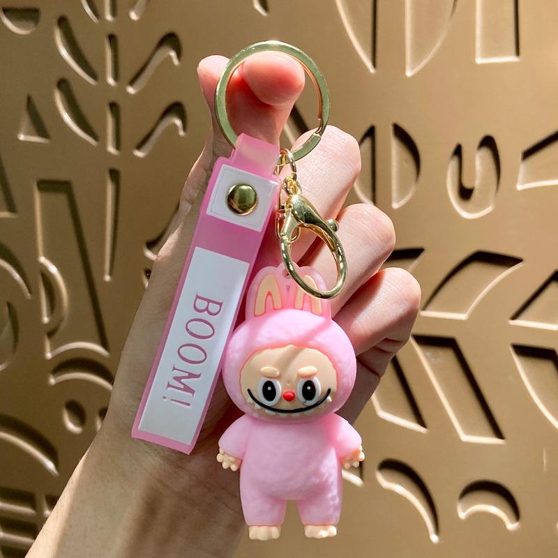 Cartoon Cute Labubu Coin Purse & Keychain Card Holder – Children's Gift & Earphone Bag