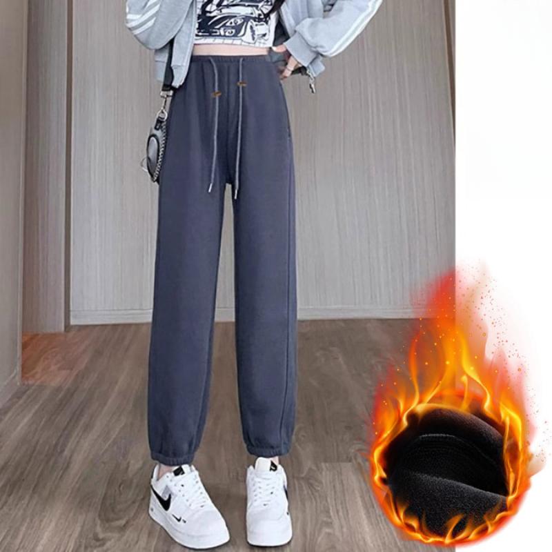 Maternity Pants, Sports Trousers, Fleece and Thicker, Small People Wear Outside In Autumn and Winter