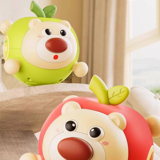 Yousheng Baby Tumbler Toy with Bell Animal Shaped Roly-Poly Teether Early Learning Sensory Toy for 6+ Months Infants