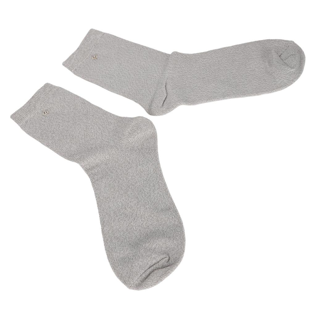 1 Pair Conductive Socks Compatible Pain Treatment Elastic Electrode Socks Massage Socks for Poor Circulation Arthritis