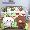 Brown & Cony Kawaii Bedding Set Duvet Cover Pillowcase No Filler, Soft Home Bedroom Decor, Perfect Gift for Fans.chl