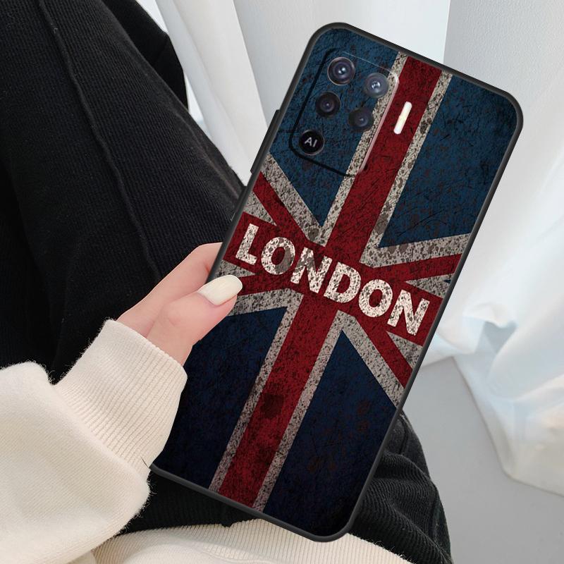 London Bus England Big Ben For OPPO Find X3 X5 Pro A5 A9 A31 A53 A15 A16 A52 A72 A83 A91 A93 A94 A54 A74 A53S Case