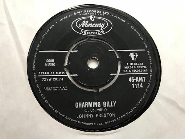 

7inch Record JOHNNY PRESTON - Charming Billy 45AMT1114 Mercury 1960 UK Rock Used