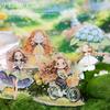 Journal Sticker Cartoon Girl Sticker Scrapbook Sticker Landscape Sticker Flowers Sticker Decorative Sticker