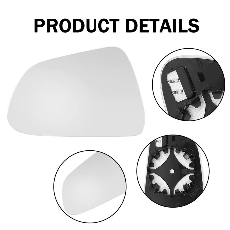 Car Rear View Mirror Glass White 9252456001 9252455001 Fit for Tesla Model 3 2017- Car Rearview Mirror Heated Glass