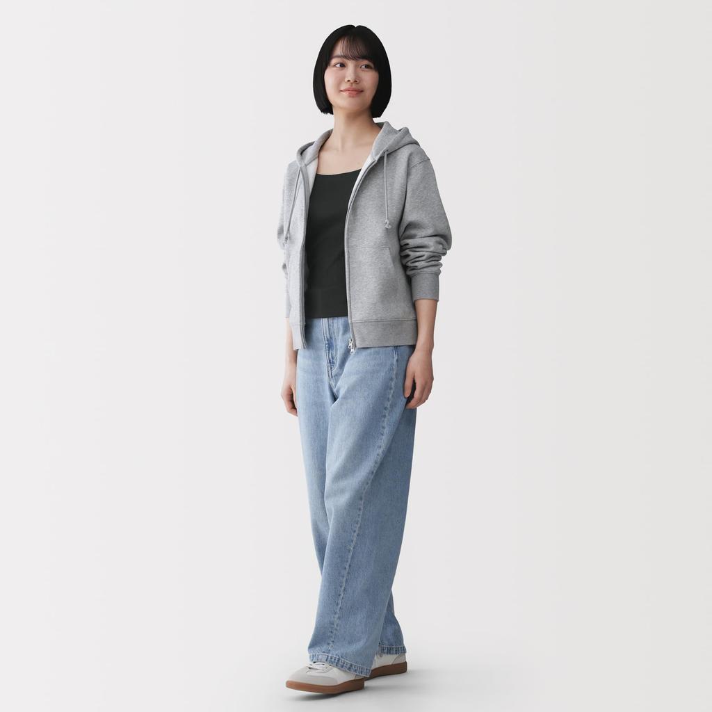 MUJI Smooth Ribbed Bra Tank XL Women's Top, FCB57A6S, Black,