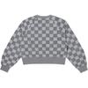 Vans Burnout Crop Crew Neck Comfortable Long Sleeve Sweatshirt Women sweatshirt Gray VN000GNZCSU