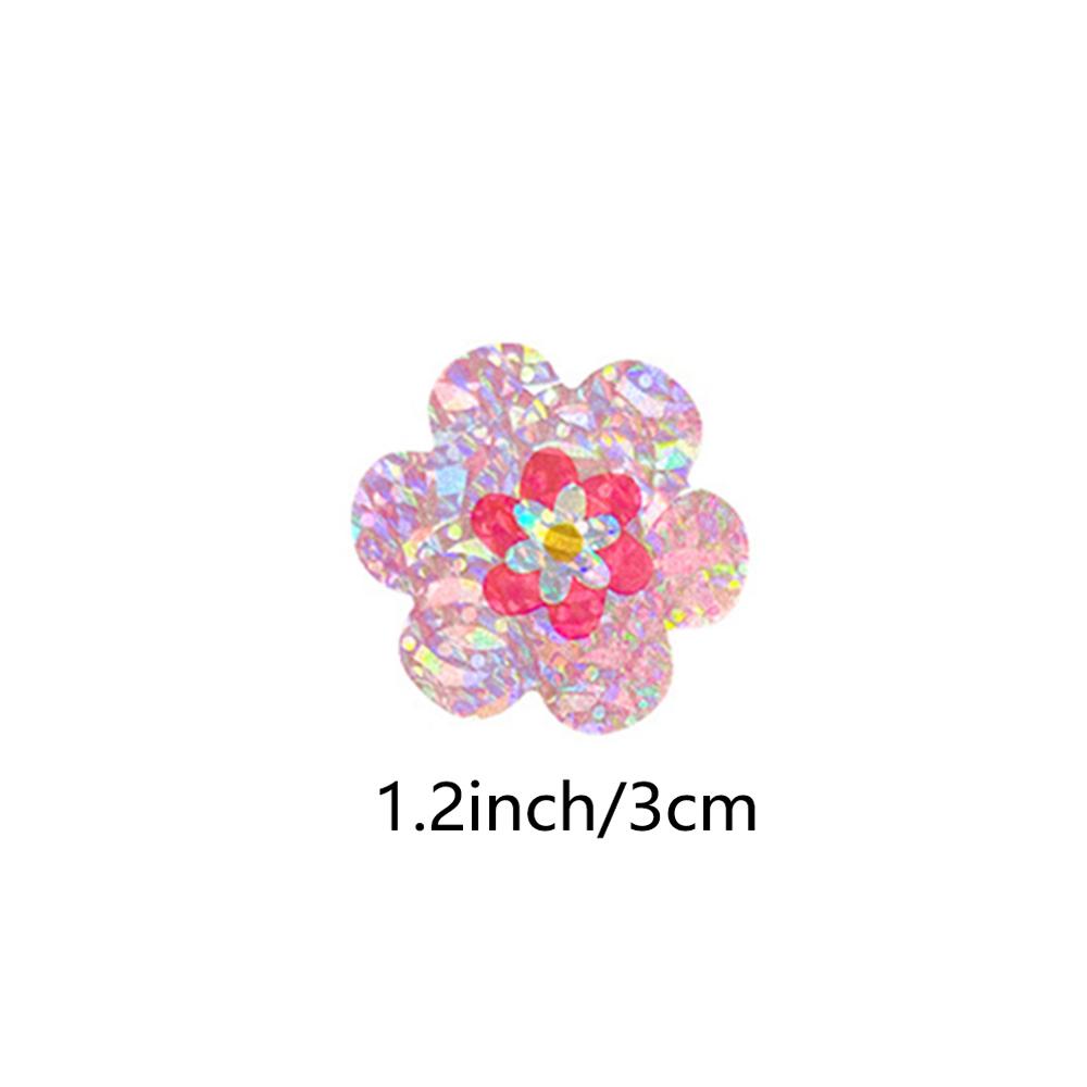 100-500Pcs Shiny Floral Pattern Stickers Birthday Wedding Party Gift Wrapping Label Scrapbook Stationery Stickers