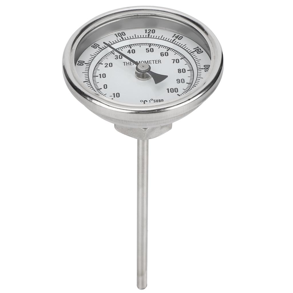 1/2 NPT Závit Nerezový Ciferníkový Teploměr Domácí Vaření Varná Konvice Teploměr 0?220 Fahrenheit  /?10?100 celsia