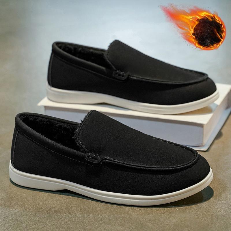 Winter Men's Shoes Padded Soybean Shoes Fashion Casual Shoes Warm Lefebvre Shoes Cotton Shoes Comfortable Trendy Minimalist Versatile Shoes