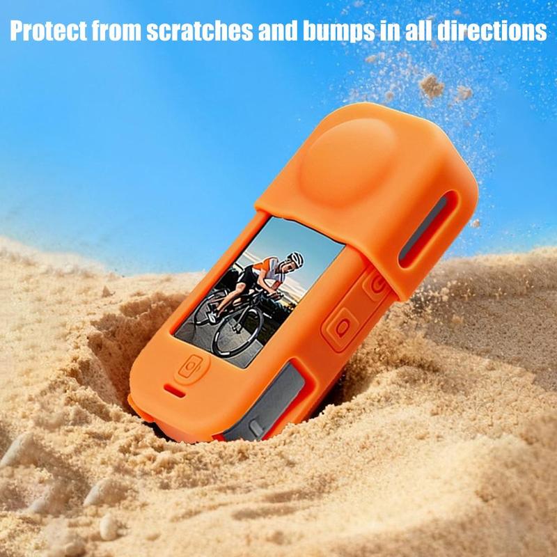 For Insta360 X4 Air Shockproof Camera Silicone Body Protector With Lens Cover And Scratch-Resistant Soft Rubber