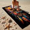 Dreamcatcher Fantasy Flowers Beach Towel, Super Soft Microfiber, Gift for Her/Him, Birthday, for Pool, Beach, Travel, Home Decor Fan Gifts