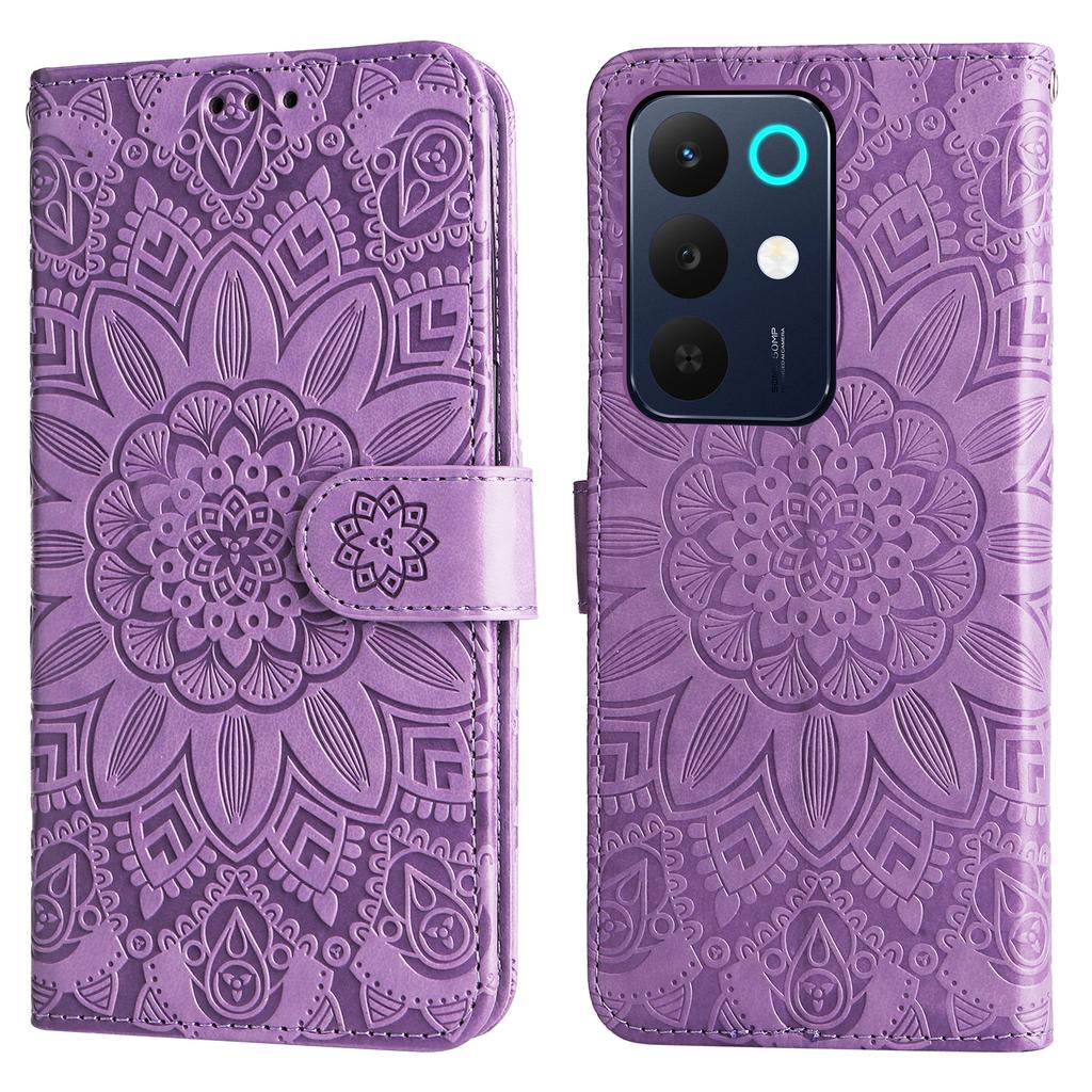 For Realme C85 5G Case Sunflower Imprint Leather Wallet Phone Cover