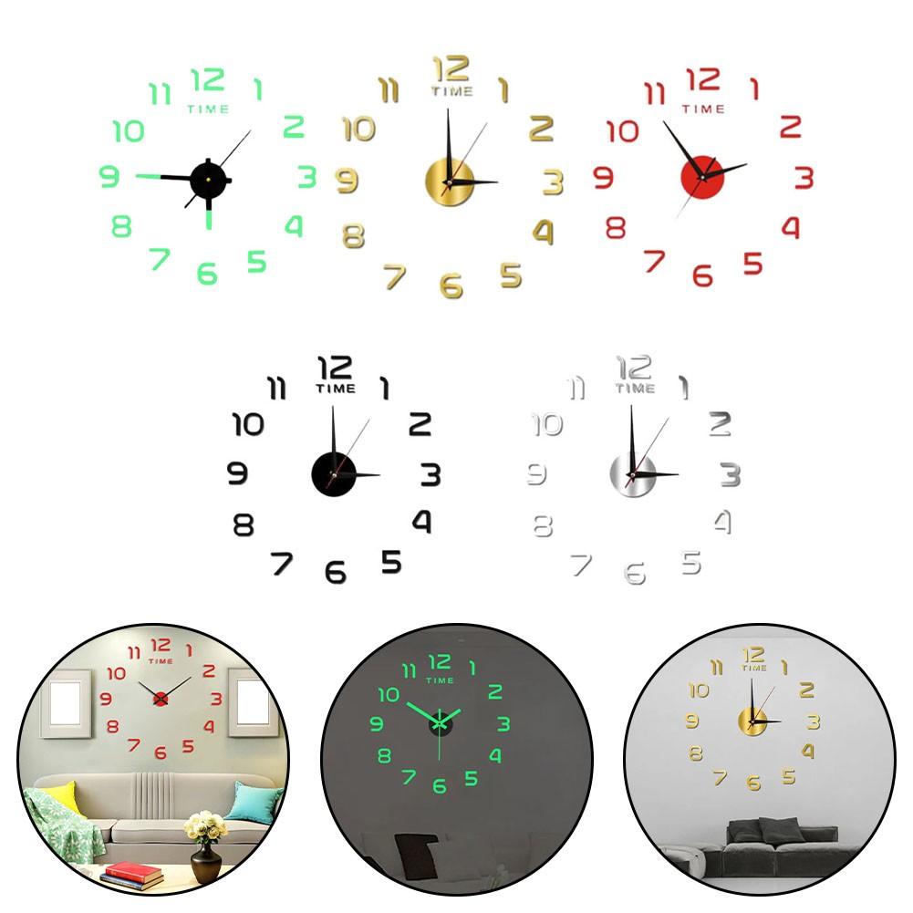 Spiegel Große Wanduhr Moderne DIY Aufkleber Büro Home Shop Dekor