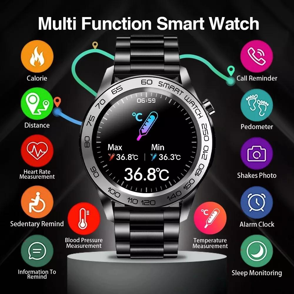 Reloj inteligente Hombres Grabación de pista GPS Sport Fitness Tracker  Monitor de temperatura táctil completo Reloj inteligente de frecuencia  cardíaca para Huawei Xiaomi comprar a buen precio — entrega gratuita,  reseñas reales