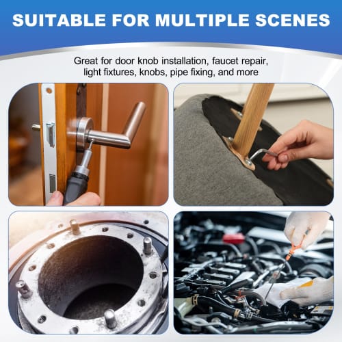 PATIKIL Hex Socket Set Screws, M8x10mm, Set Screw Set, 20 Pieces, Internal Hex, 304 Stainless Steel, Corrosion Resistant, for Fixing Door Handle Repai