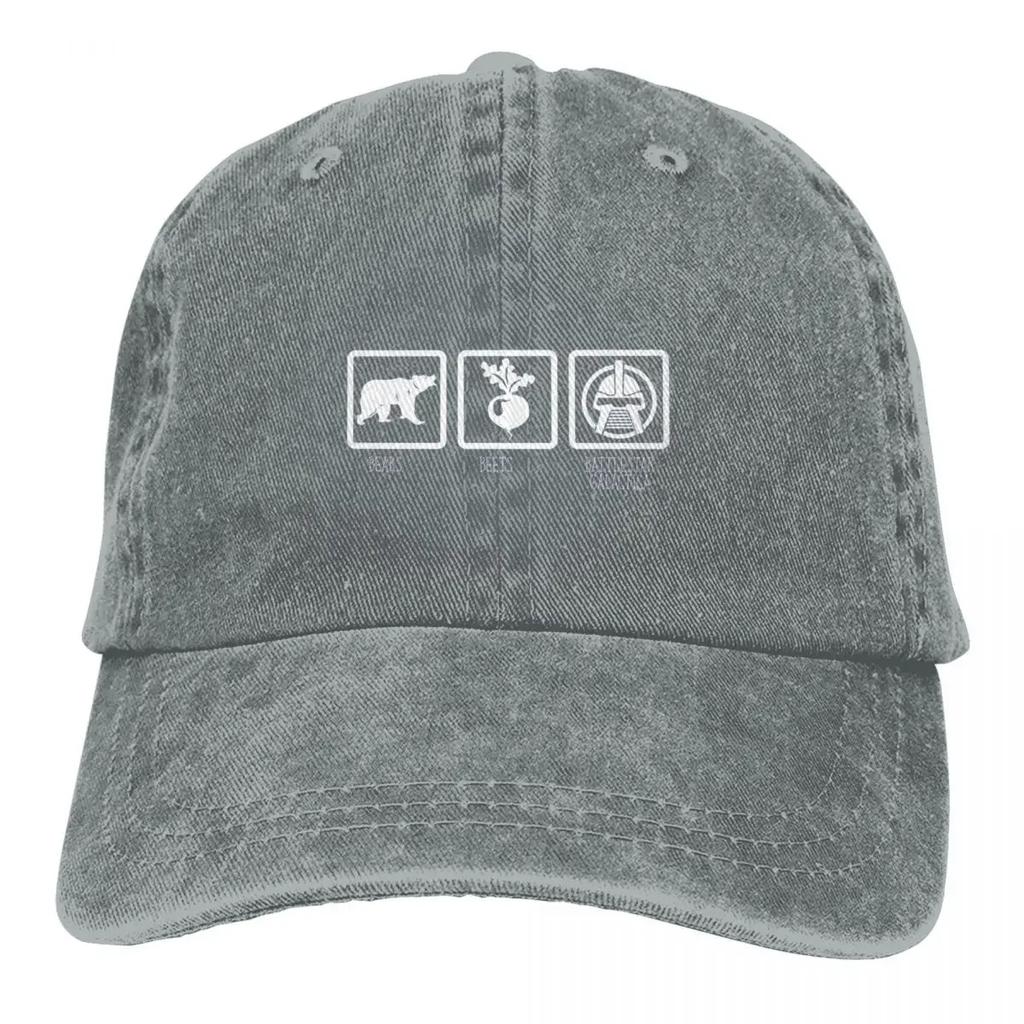 Bären Rüben Battlestar Galactica Baseballkappe The Office Herren Print Hip Hop Hüte Fitted Rock Sonnenschutz Baseballkappen
