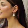 Natural Moonstone Earrings Rainbow Moonstone Handmade Earrings Sterling Silver Earrings for Women Healing Crystal Earrings Unique Gifts