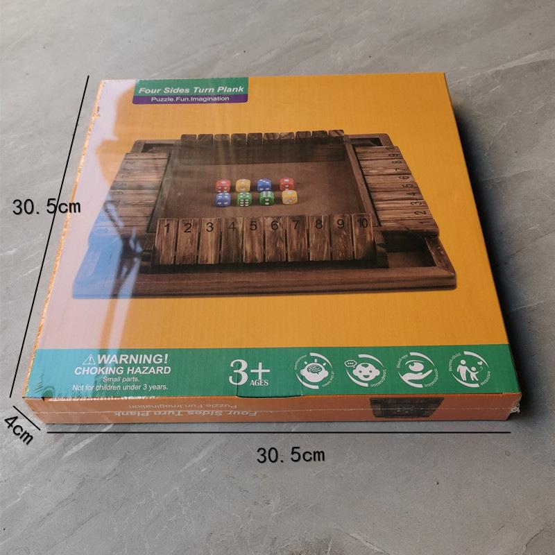 Dwustronna gra karciana typu flip: Czterostronne inspirowane szachami puzzle imprezowe dla dorosłych i rekwizyty do picia