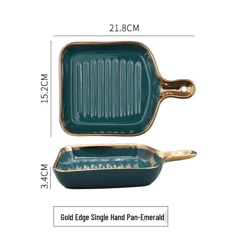

Abay Light Luxury Gold Rim Ceramic Dinnerware Set