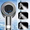 Pressurized Handheld Shower Set with Filtered Spray & Massage Nozzle in Gun Grey