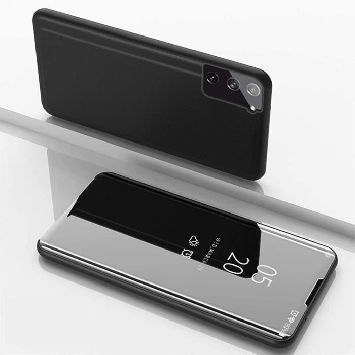 Protective Case - BOOLING - Smart Flip Cover - Black - for Samsung Galaxy A25 5G - Shockproof - 2 Tempered Glasses