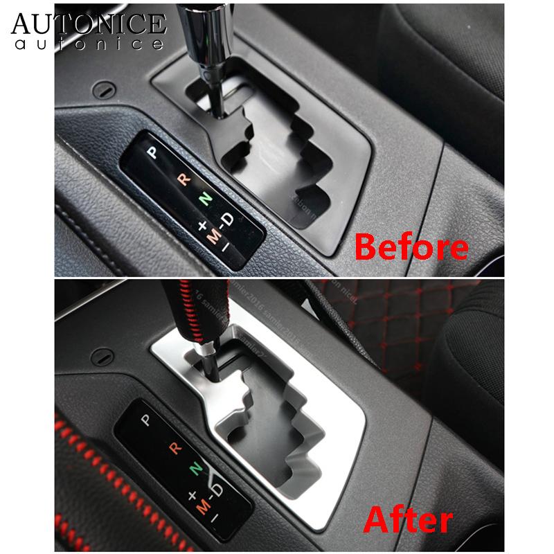 For Toyota RAV4 2016 2017 2018 Accessories ABS Carbon Fiber Color Gear Shift Panel Decorator Cover LEFT HAND SIDE