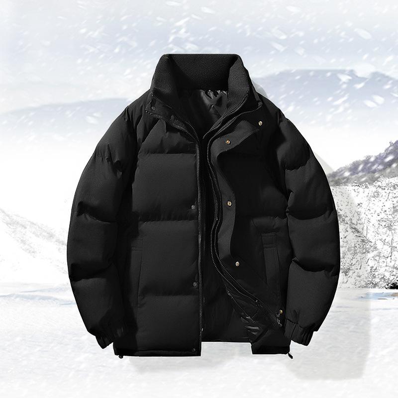 Cotton-padded Coat Men and Women Winter New Casual Collar Loose Cotton-padded Jacket Couple Padded Jacket Thick Warm Cotton-padded Coat Men's Wear