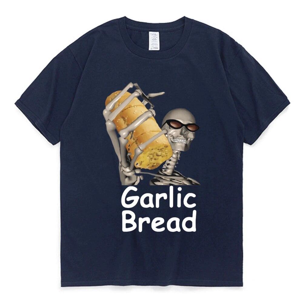 Garlic Bread When Ur Mom Com HOM N Maek Hte T Shirt Unisex Women Graphic Print Tees 90s Vintage Gothic Cotton T-shirts Oversized