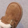 Children's Korean-Style Winter Snow Shoes - Plush Leather & Warm Fur 2025
