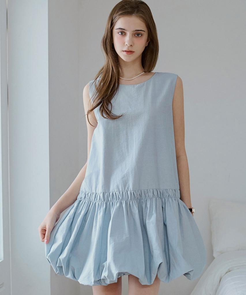 SLOWLOLLI Pumpkin Puff Mini Dress_4 Colors